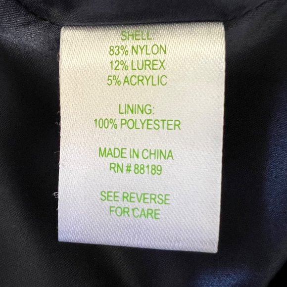 Lilly Pulitzer Ruthy Dress True Navy Metallic Boucle Fit Flare size 2 - Picture 11 of 13